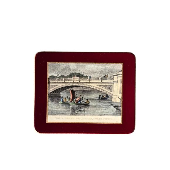 Vintage Lady Clare Coaster Set of 6, Old Money Style, Irish Bar Accessories - Picture 3 of 9
